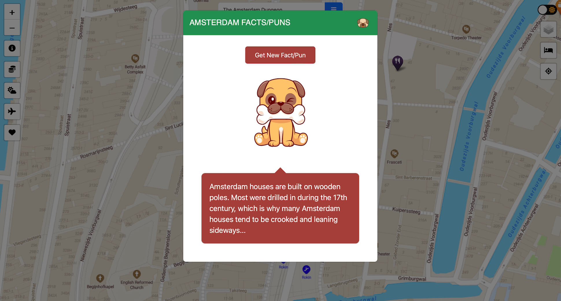 Amsterdam Project Facts Modal