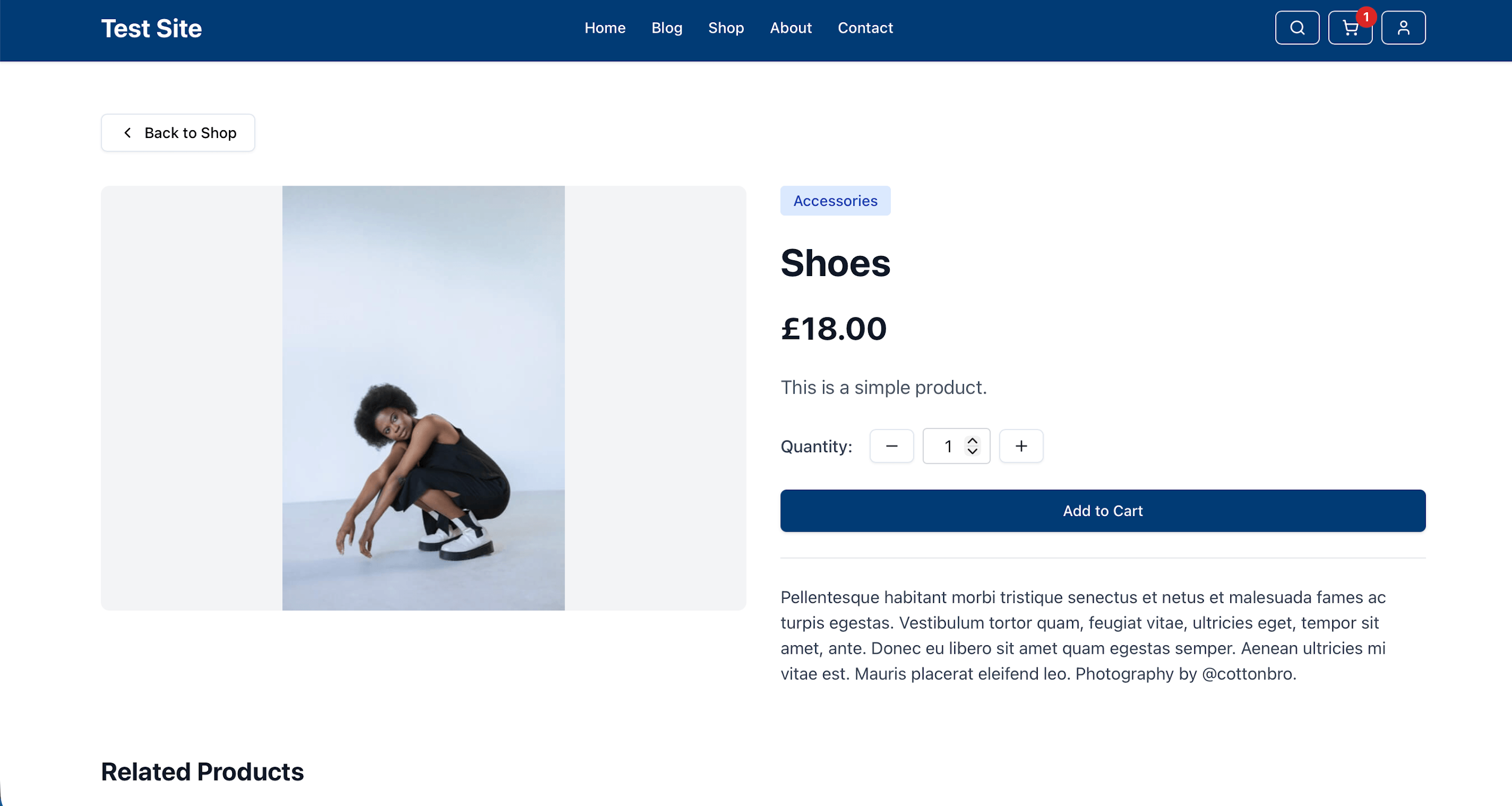 Headless Product page